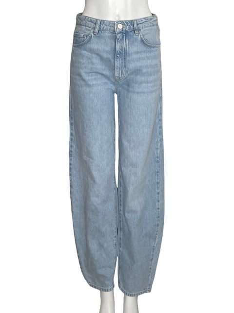 Pantalón Massimo Dutti High Rise Denim Azul-Talla 36