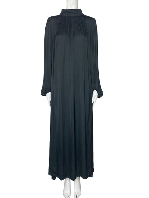 Vestido Banana Republic Halter Fluido Negro-Talla M