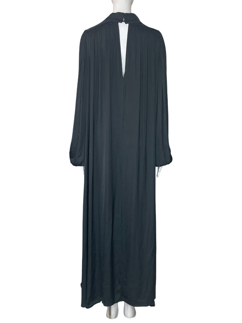 Vestido Banana Republic Halter Fluido Negro-Talla M