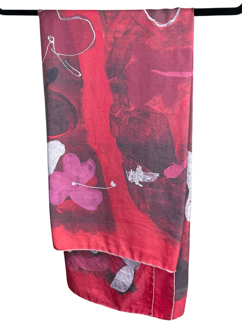 Bufanda Tesoro Tps Estampado Rojo - Talla U