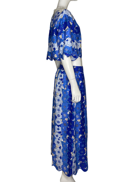 Set Farm Rio Blusa + Falda Estampado Azul - Talla M