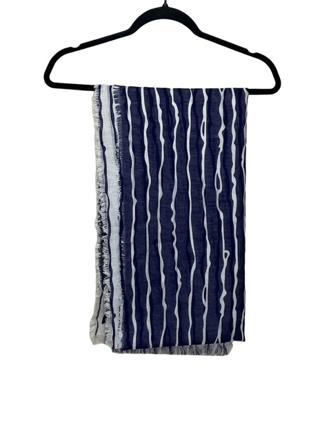 Bufanda Zara Rayas Azul-Talla M