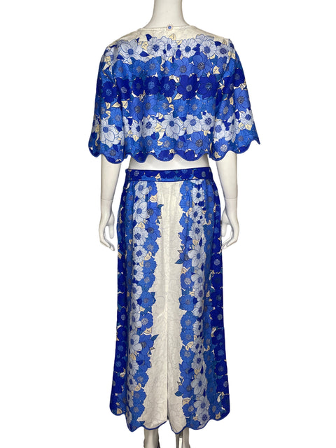 Set Farm Rio Blusa + Falda Estampado Azul - Talla M