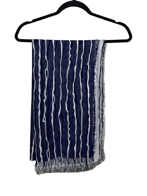 Bufanda Zara Rayas Azul-Talla M