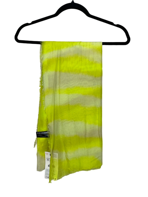 Bufanda Zara Doble Tono Verde-Talla M
