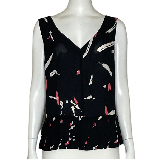 Blusa Sioni Vuelos Estampado negro-Talla S