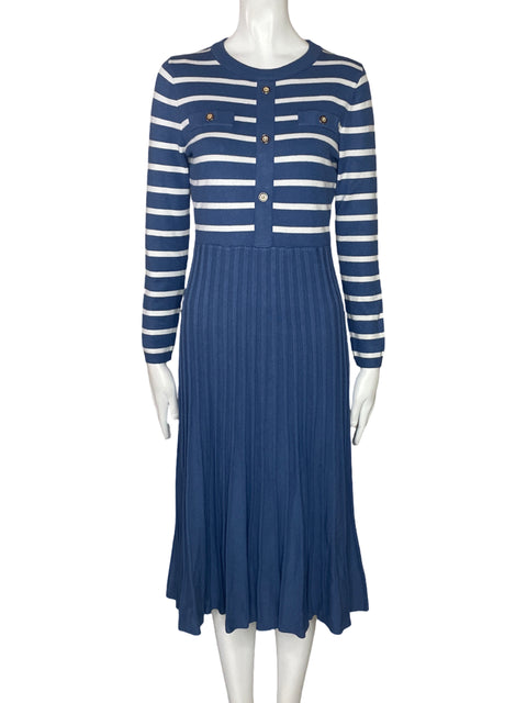 Vestido Zesica Lineas Azul-Talla M