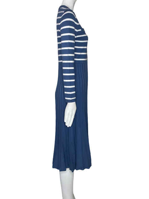 Vestido Zesica Lineas Azul-Talla M