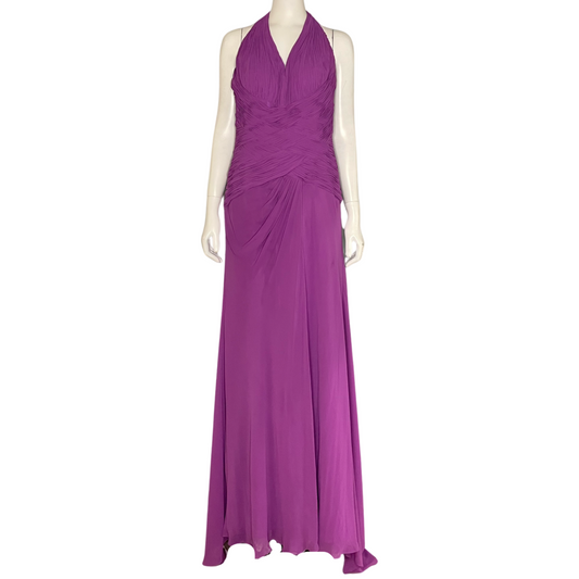 Vestido Sonia Peña Plisado Morado - Talla M