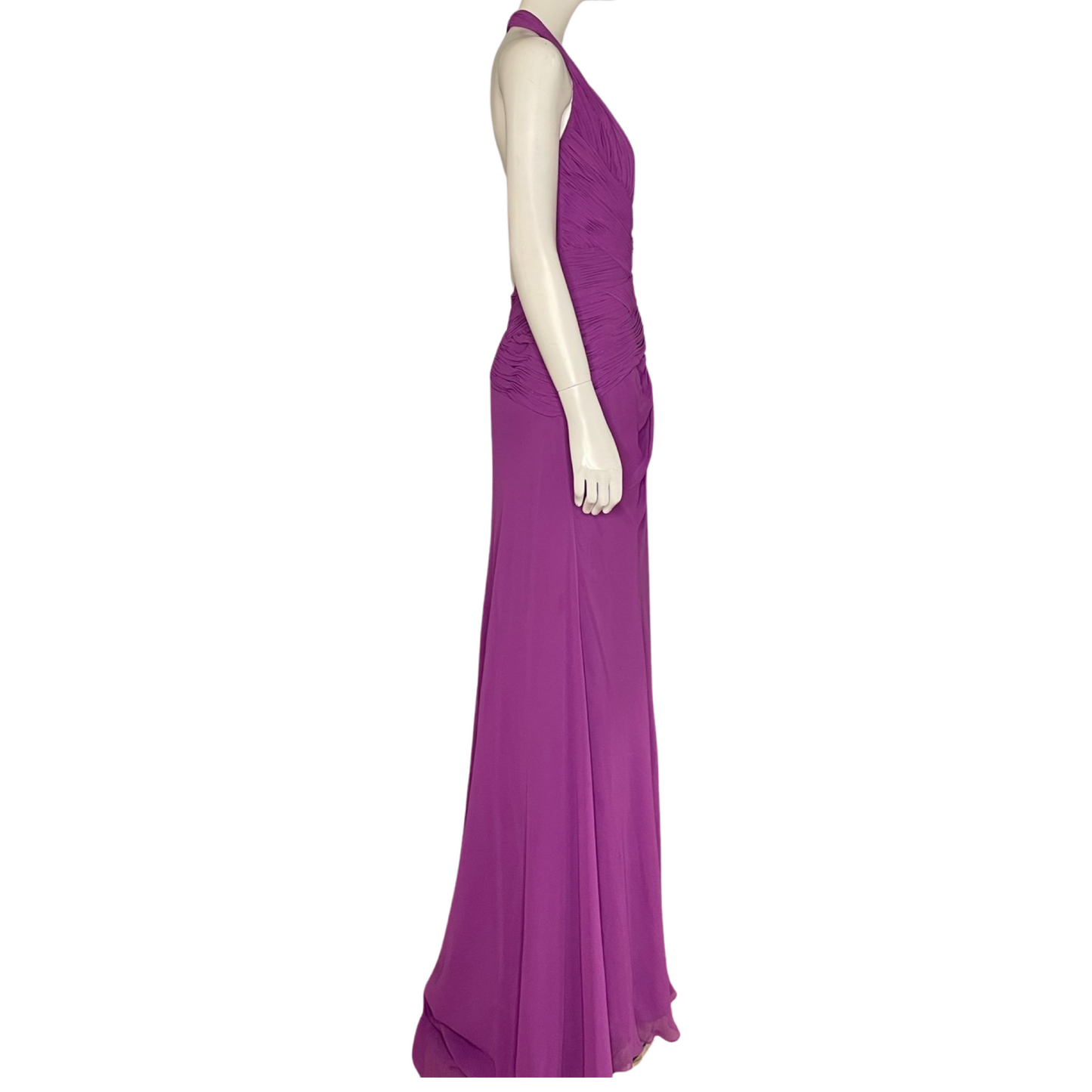 Vestido Sonia Peña Plisado Morado - Talla M