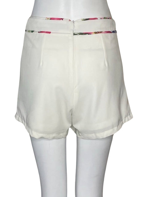 Short Chicways Acampanado Blanco-Talla M
