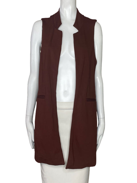 Chaleco Arturo Calle Sin Bolsillo Marron-Talla M