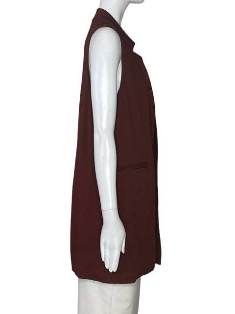 Chaleco Arturo Calle Sin Bolsillo Marron-Talla M