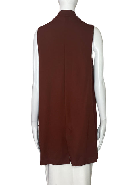 Chaleco Arturo Calle Sin Bolsillo Marron-Talla M