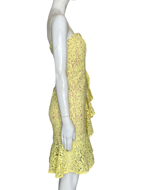 Vestido Jarlo Encaje Amarillo - Talla 6