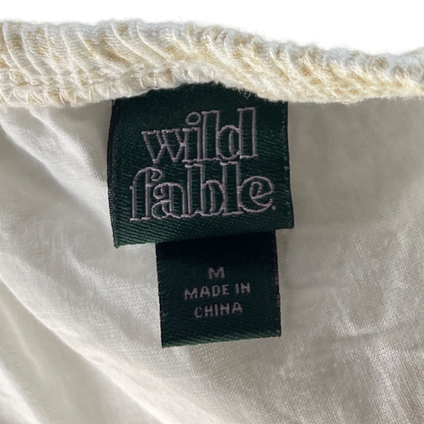 Vestido Wild Fable Mini Flores Beige-Talla M