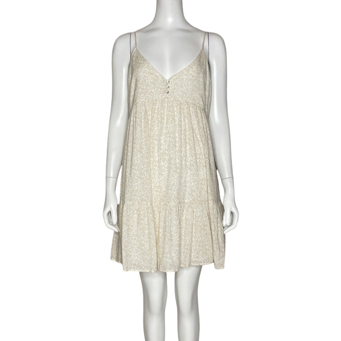 Vestido Wild Fable Mini Flores Beige-Talla M