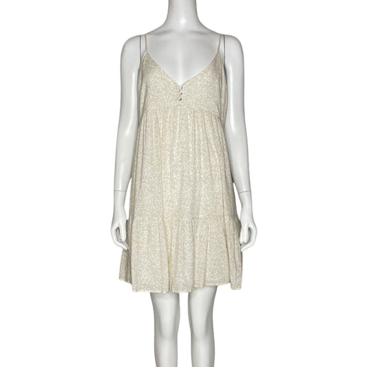 Vestido Wild Fable Mini Flores Beige-Talla M