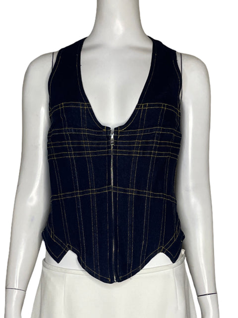 Chaleco Miaou Denim Azul - Talla M