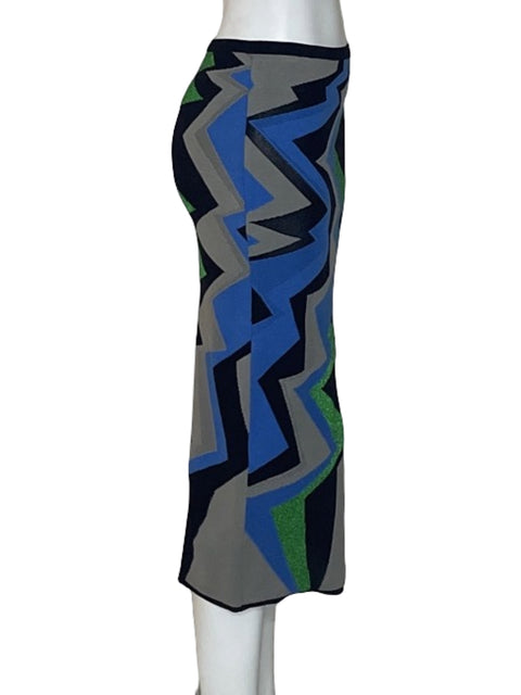 Falda Missoni Punto Azul-Talla 42