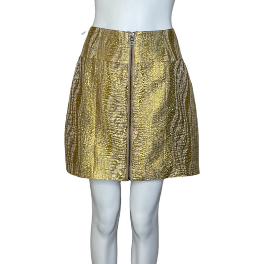 Falda BCBG Ziper Dorado Talla-M