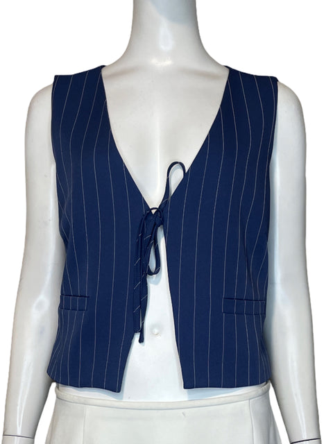 Chaleco Kaiia Líneas Azul - Talla 8