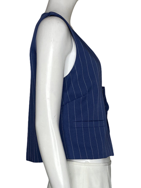 Chaleco Kaiia Líneas Azul - Talla 8