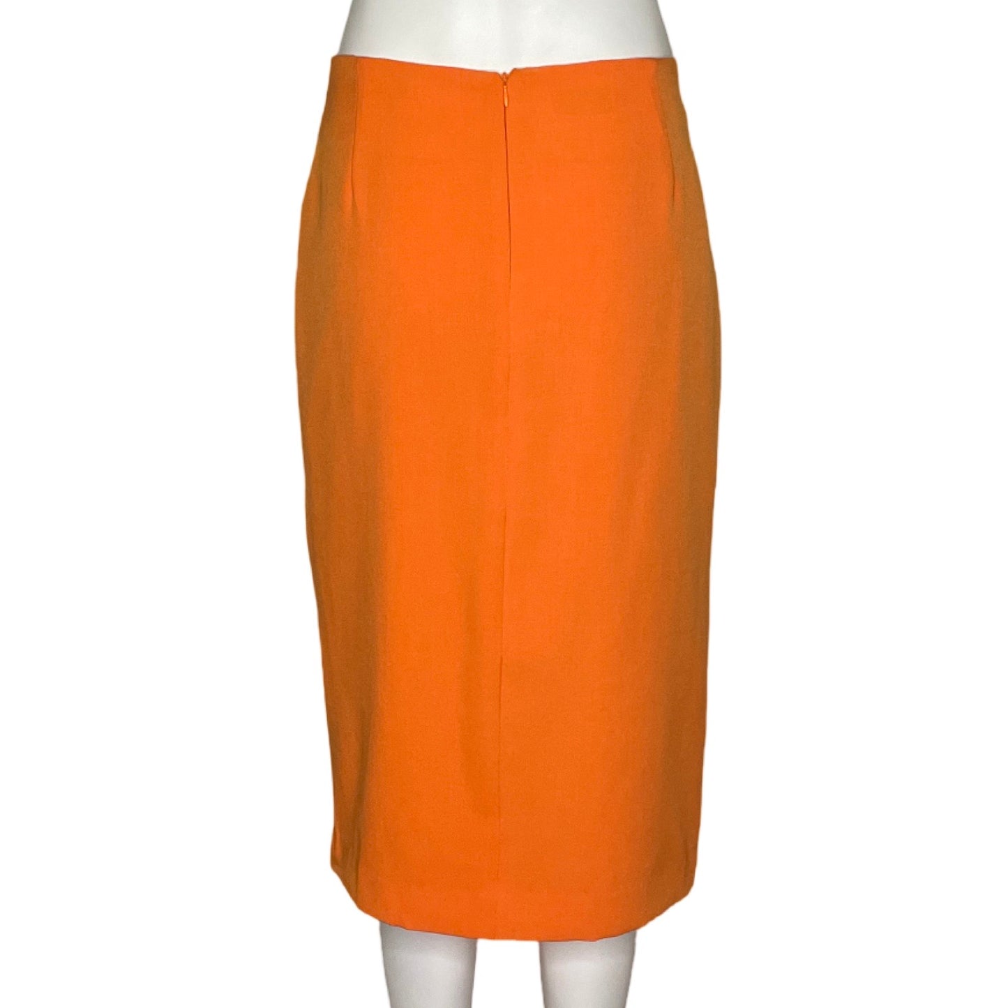 Falda Tahari Arthur S.Levine Recta Naranja-Talla 6