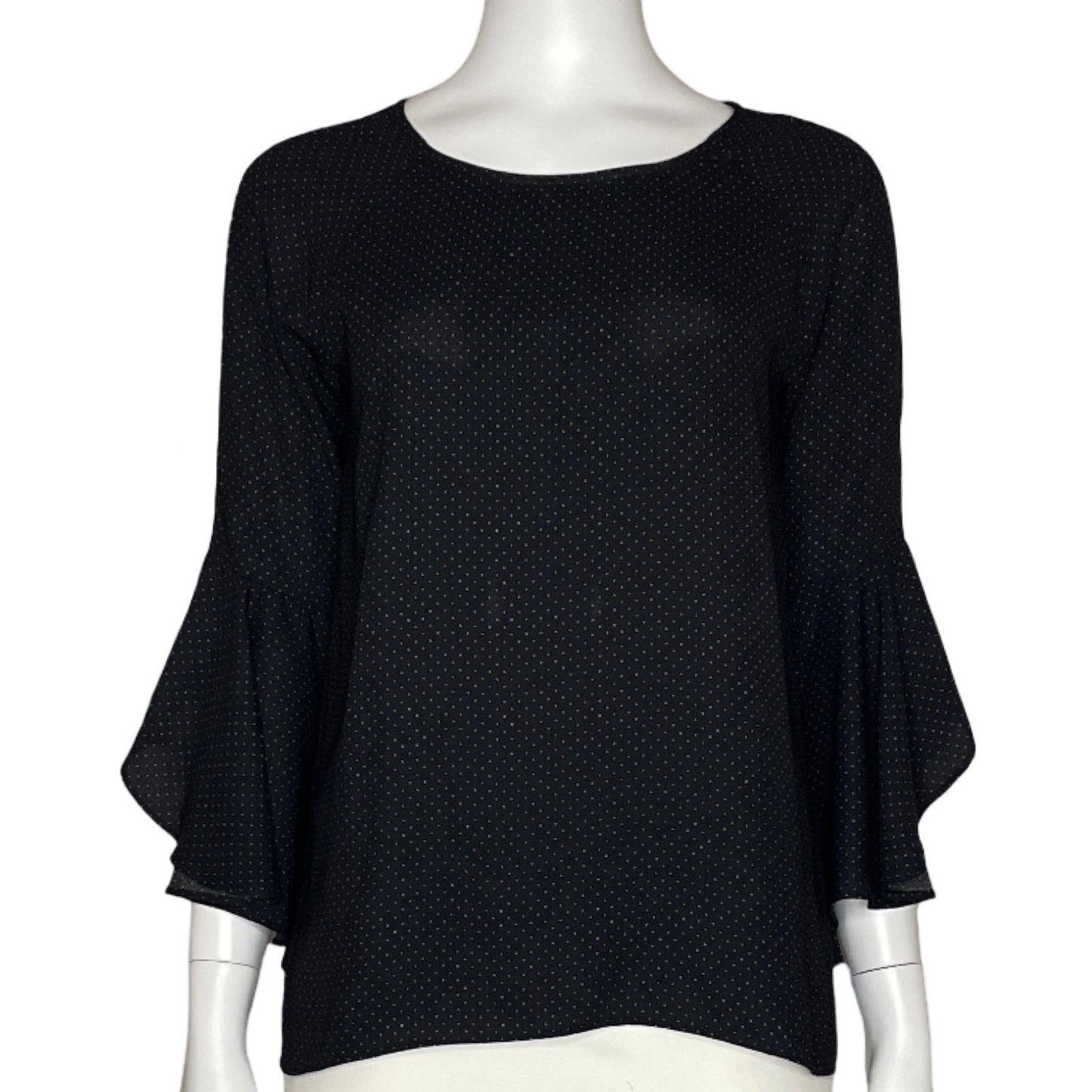 Blusa Lauren Conrad Dots Negro-Talla XS