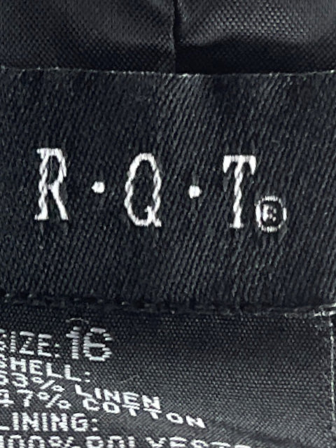 Chaqueta R.Q.T Estampado Negro-Talla 16