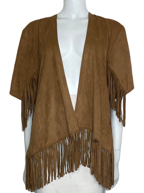 Chaleco Hollister Ante Flecos Marrón-Talla S