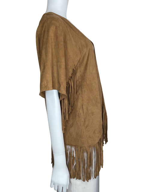 Chaleco Hollister Ante Flecos Marrón-Talla S