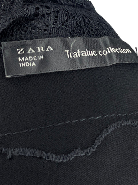 Mono Zara De Encaje Negro - Talla L