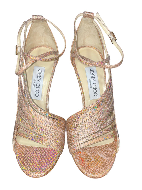 * Calzado Jimmy Choo Carolyn 90 Rosado-Talla 36.5