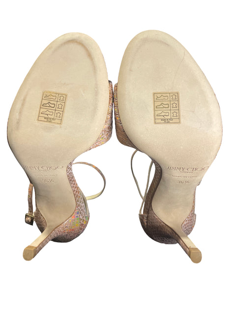 * Calzado Jimmy Choo Carolyn 90 Rosado-Talla 36.5