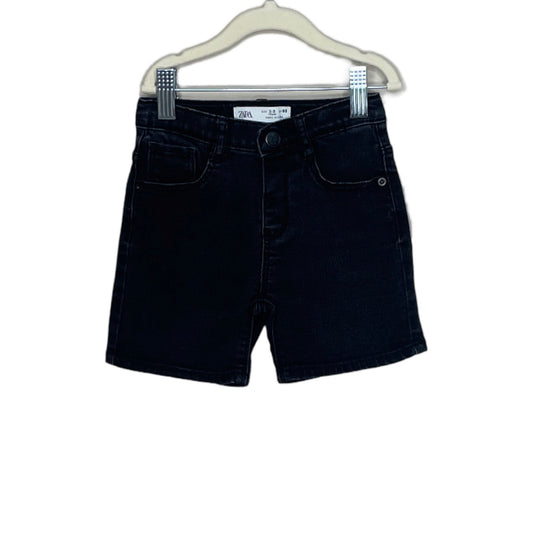 Short Zara Jeans Negro Talla-3