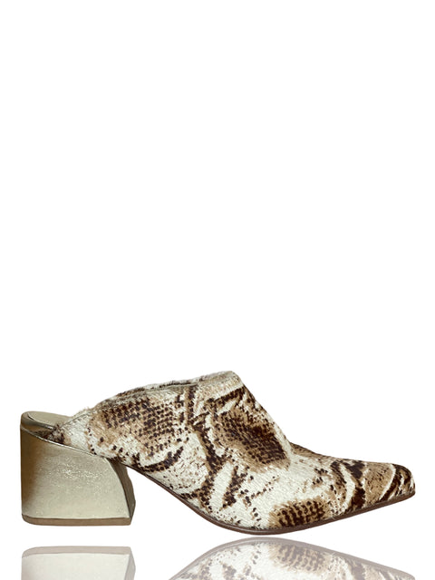 Calzado Javiera Poch Animal Print Beige-Talla 6