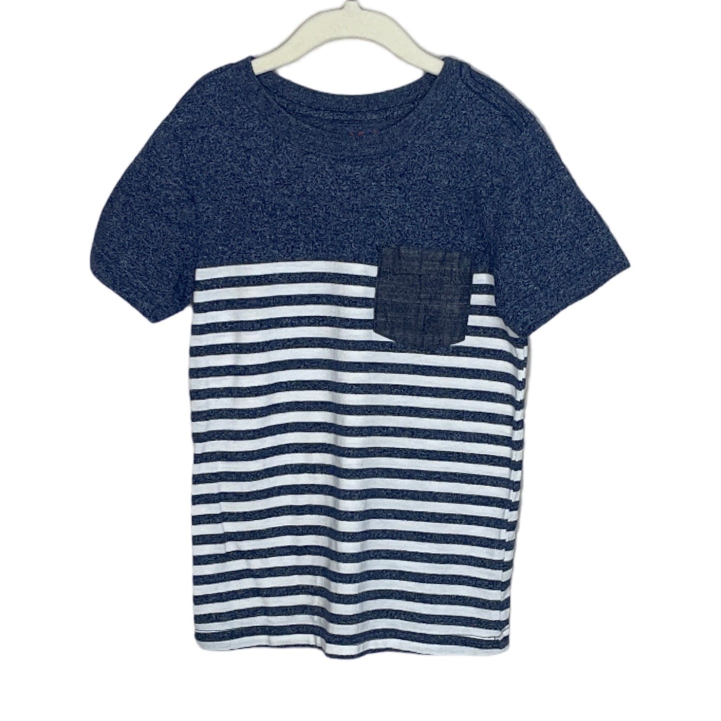 Camiseta Cat & Jack Rayas Azul Talla-4T