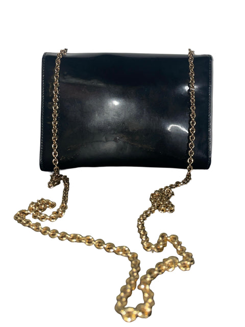 * Bolso Ferragamo Crossbody Charol Negro-Talla S