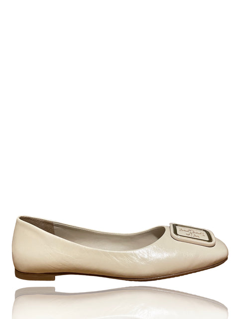 * Calzado Tory Burch Georgia Ballet Flats Beige-Talla 6
