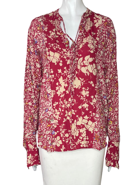 Blusa Polo Ralph Lauren Flores Tiras Rojo-Talla M