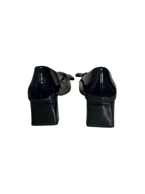 Calzado Zara Charol De Punta Negro-Talla 38
