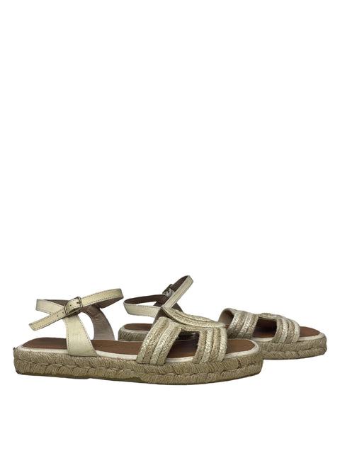 Calzado Casteller Planos Yute Beige-Talla 37