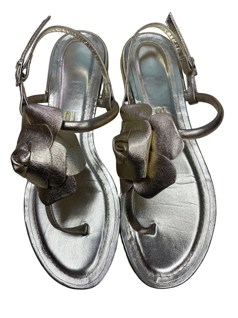 Calzado Santa Lola Couro Metalizado Dorado-Talla 37