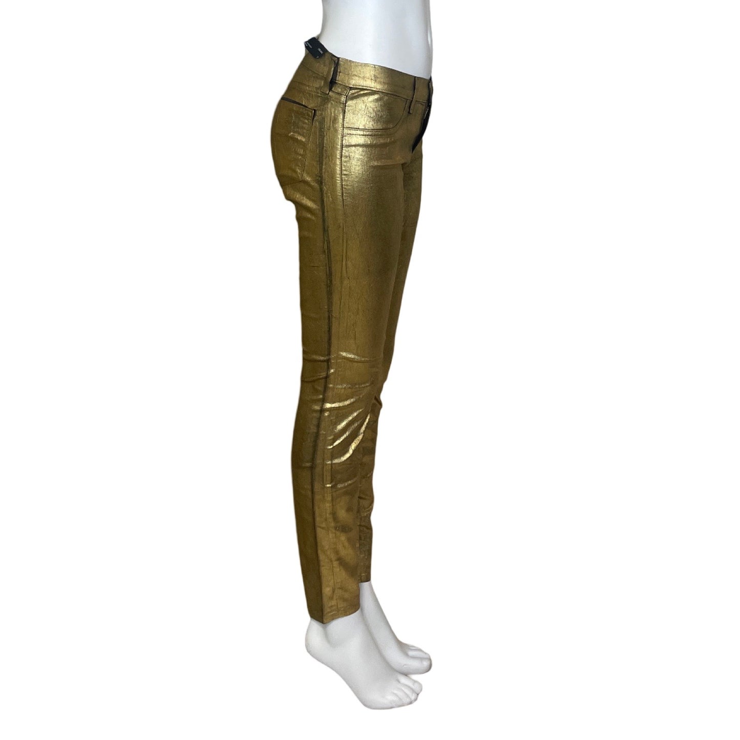 Pantalon J Brand Brillante Dorado Talla 27