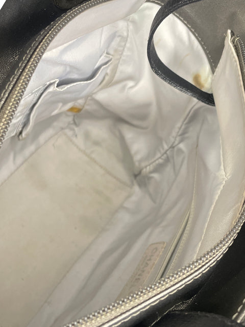 * Cartera Chanel Tote Cabas Metalizado Gris-TallaS