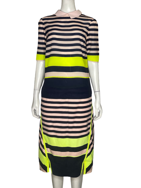 Set Ted Baker Blusa + Falda Estampado Azul  - Talla 2