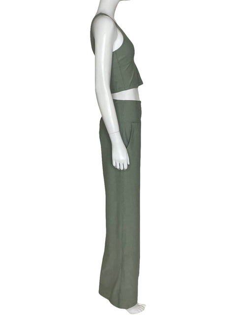Set Beyond Yoga Top + Pantalón Verde - Talla S