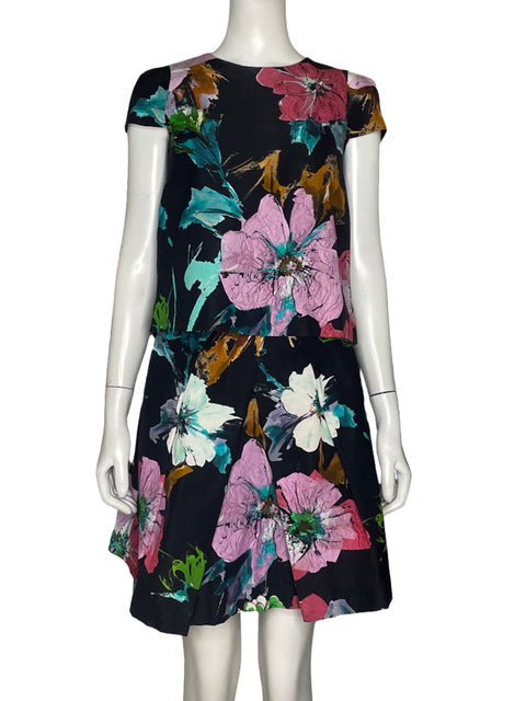 Set Milly Blusa + Falda Estampado Negro - Talla S