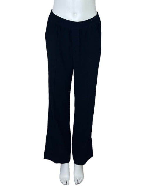 Pantalón Zara Pliegues Bolsillon Negro-Talla S
